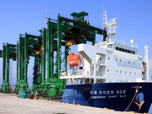 Vietnam exports rubber-tired gantry crane to Singapore - ảnh 1